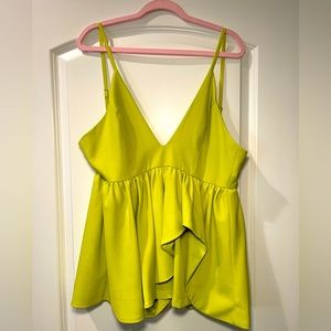 Lime Green Ruffle Romper
